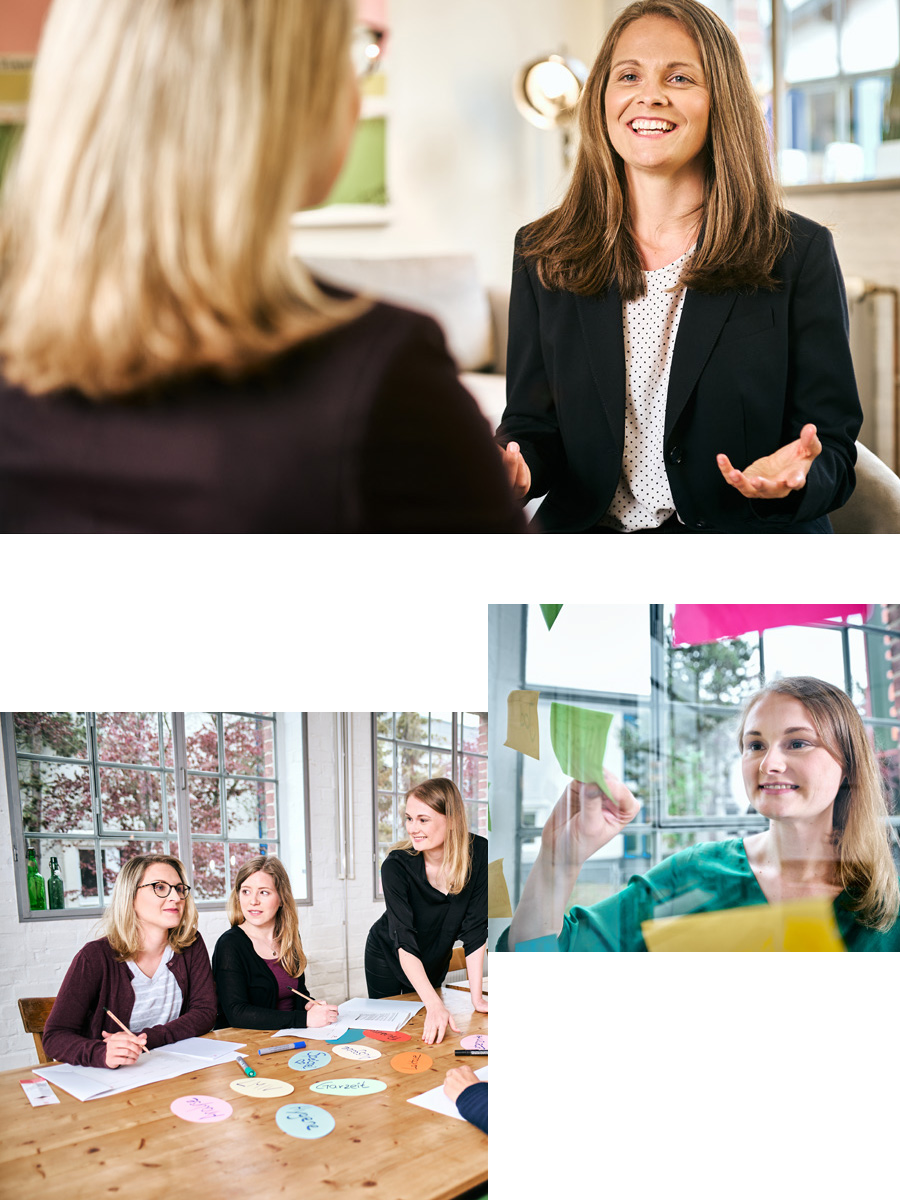 Ein Frauenteam startet durch - Gesprächssituationen