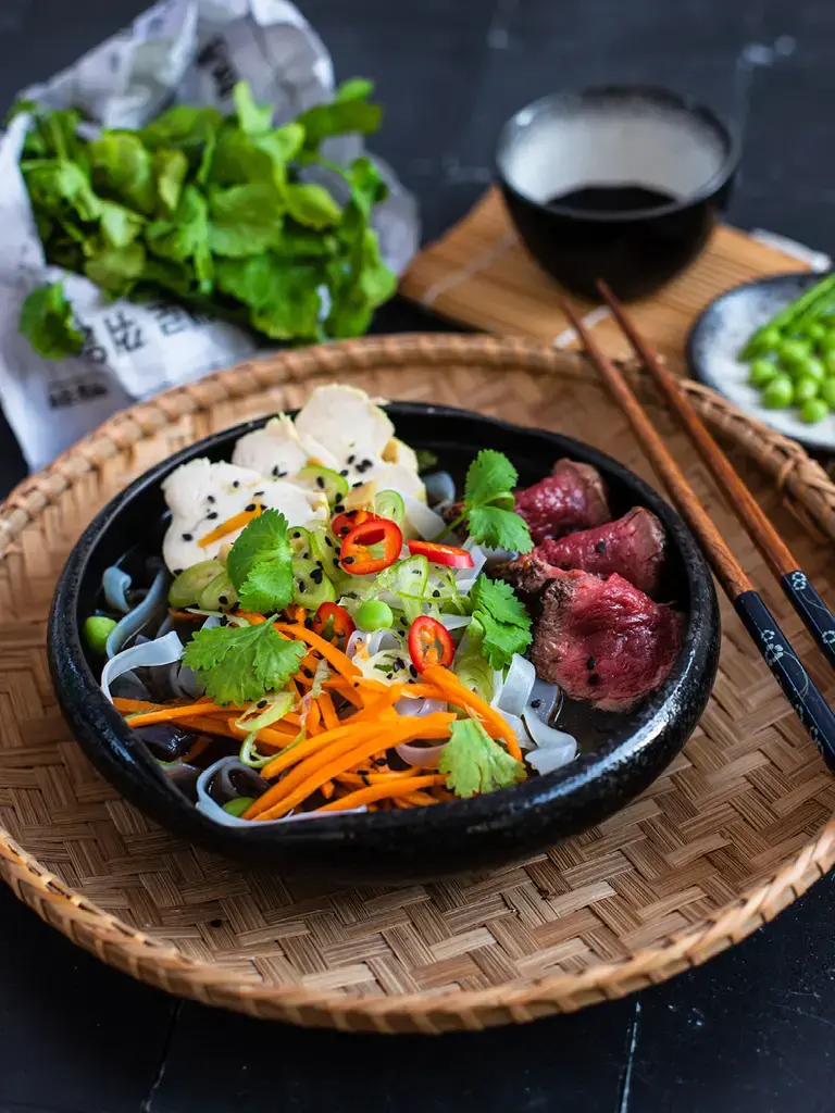 Angerichtete Foodbowl.
